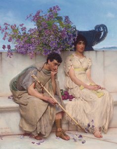 An Eloquent Silence by Lawrence Alma Tadema